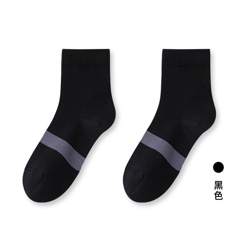 91% Хлопок Носки без костей Женские антибактериальные цветные контрастные женские хлопковые носки в студенческом стиле Носки-трубы средней длины Спортивные носки