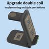 3 In 1 Foldable Wireless Charger Stand For iPhone 16 15 14 13 12 IWatch 1-9 AirPods 3/2 Fast Charging Station Phone Mount Holder