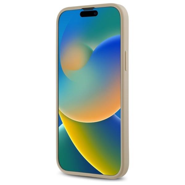 Dkny Dkhcp15Mpqdsle iPhone 15 Plus 6.7 Бежевый/Beige Стеганый Сложенный Логотип