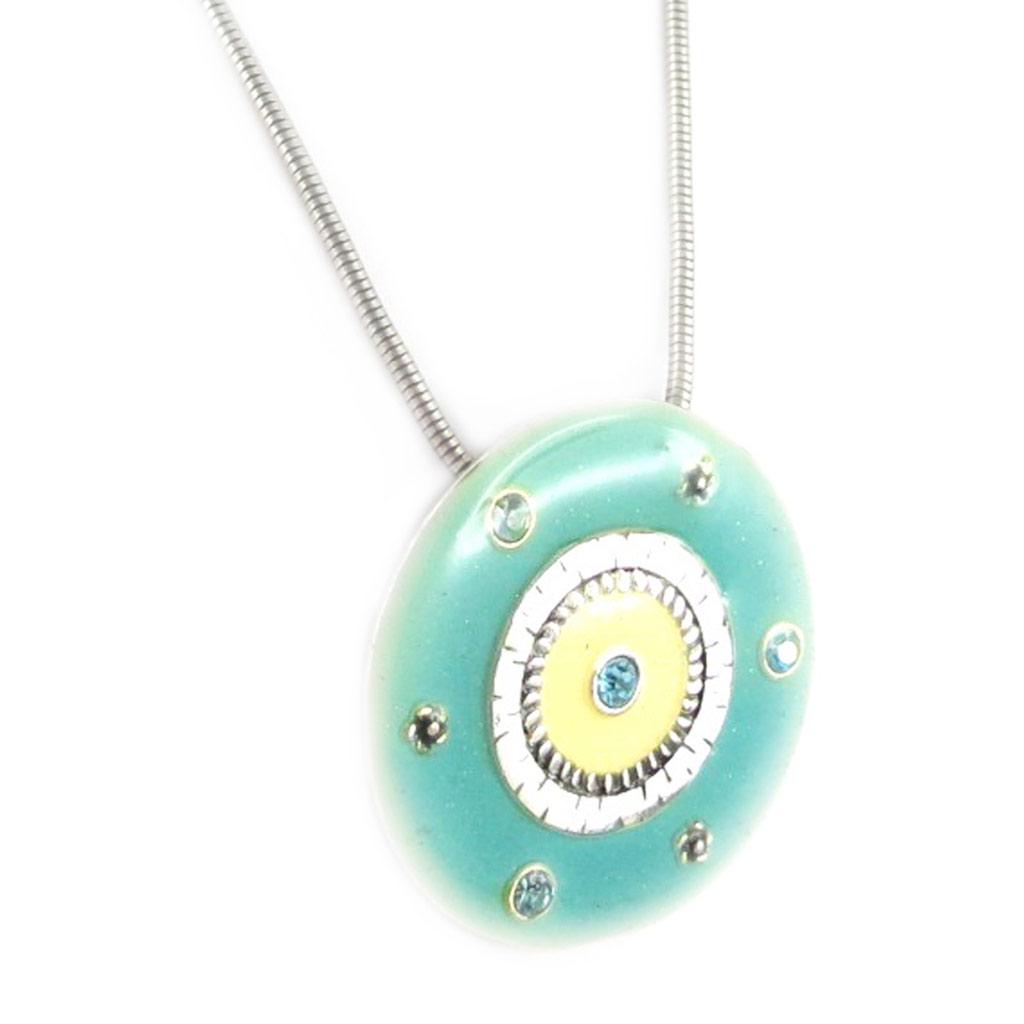 Les Trésors De Lily [D9685] - Синее дизайнерское колье «Мимозы»