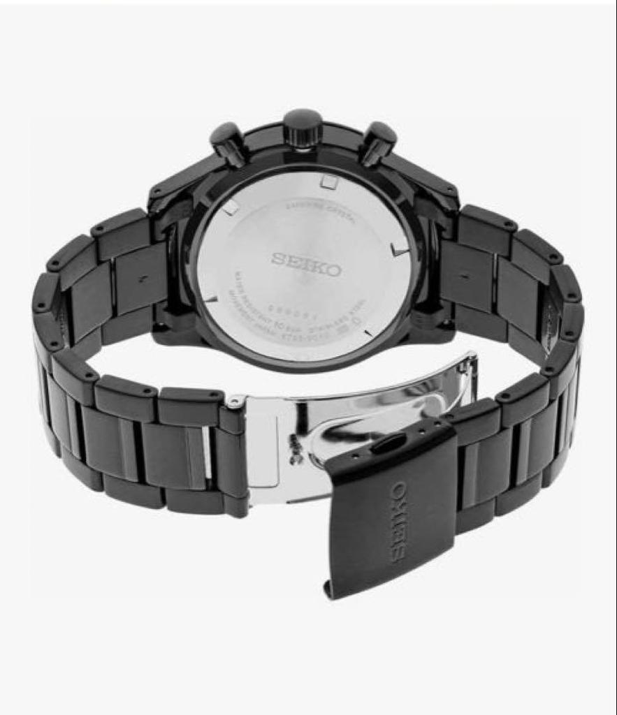 [Б/У] Seiko Хронограф Черная Зарубежная Модель SSB399P1