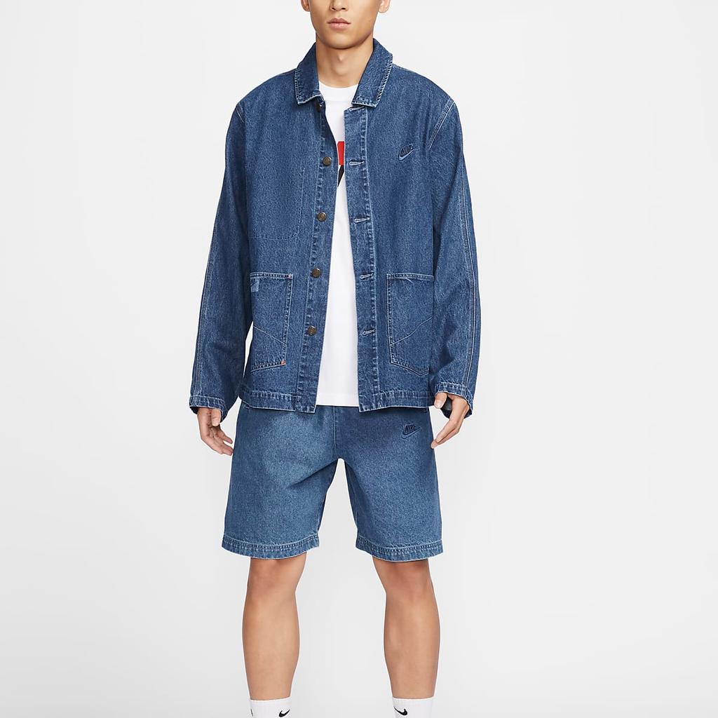Nike Джинсовые шорты Alumni Мужские Средне-синие HQ1470-441