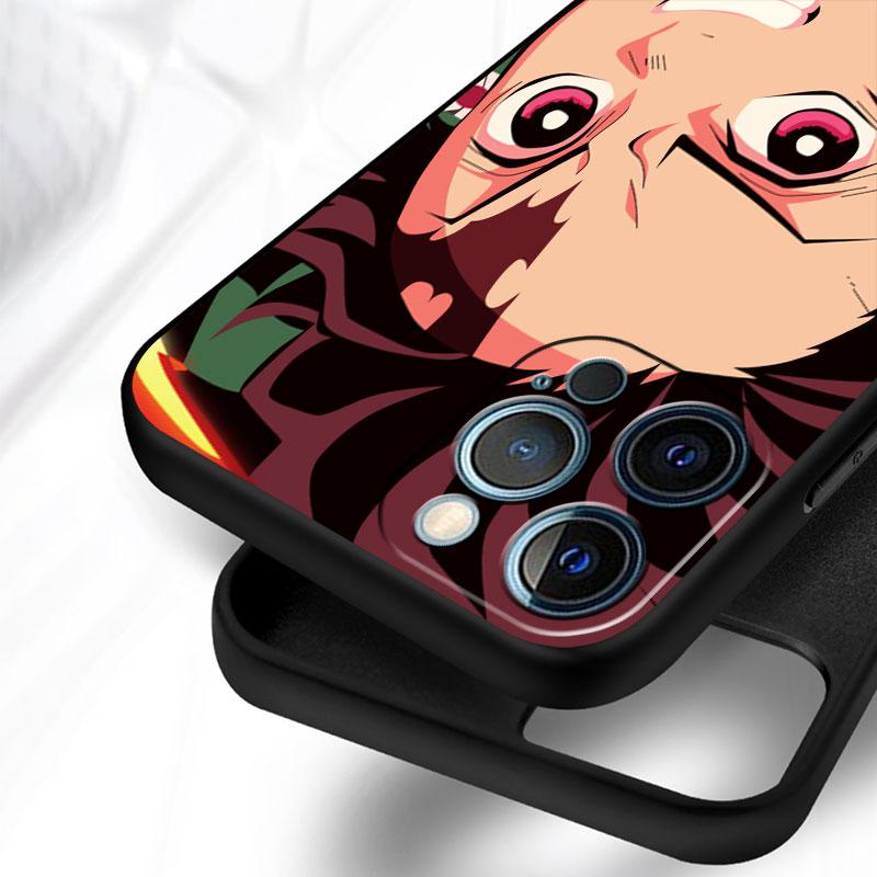 Мягкий чехол для Apple iPhone 11 13 Pro Max 14 12 Mini 7 8 Plus X XS XR SE 2020 6 6S 5 5S чехол для телефона Funda Demon Slayer Anime Capa