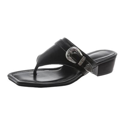 Панк черные сандалии для женщин с заклепками и пряжками, декорированные на плоской платформе, сандалии с открытым носком, летняя уличная обувь в готическом стиле для пляжного отдыха