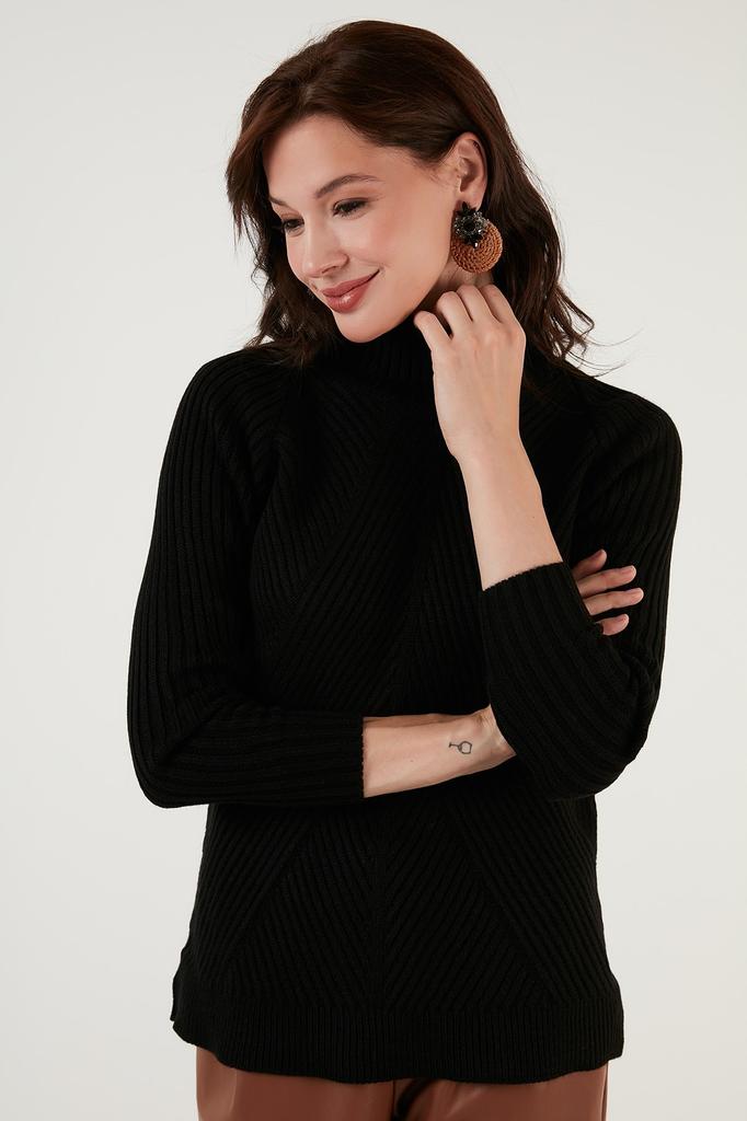 Women's Fashion Pullover Long Sleeve Sweaters Autumn and Winter Casual Knitted Top T-shirt One Size SL