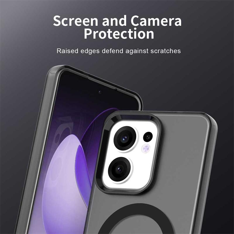 Прозрачный чехол для телефона для Oppo Reno13 F Чехол для Oppo Reno 13F Магнитная адсорбция Беспроводная зарядка Чехол для Oppo Reno 13F