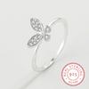 Fashion 925 Sterling Silver Fashion FlyingButterfly Adjustable Finger Ring for Charm Women Fine Jewelry Party Gift Sterling Silver Jewelry