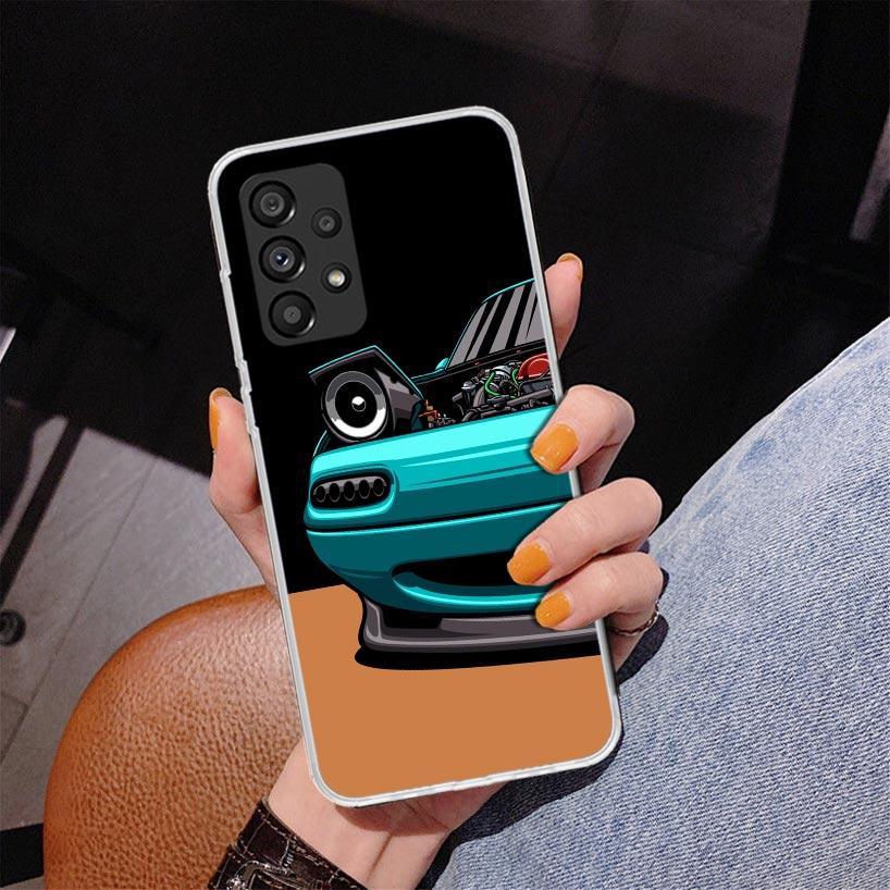 JDM Машина MX5 Милый Чехол для Телефона Для Samsung Galaxy A52 A32 A22 A12 A51 A31 A50S A30S A20S A10S Note 20 Ultra 10 Plus S10 A72 A71 Gal
