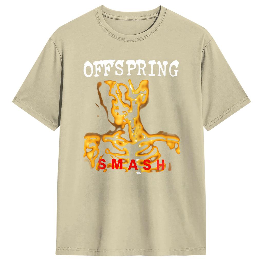Funny The Offspring Band Smash TShirts Unisex Crew Neck 100 Cotton T Shirts  Short Sleeve Tee Shirt Plus Size Clothes