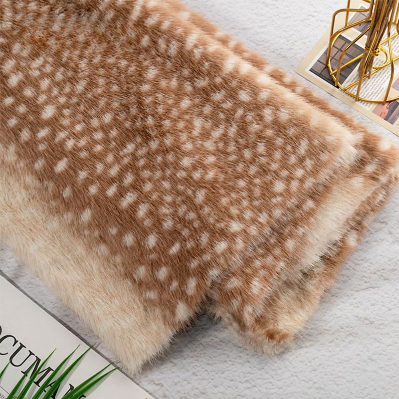 50X160 см Ткань из искусственного меха норки Принт оленя, зебры, леопарда Ручная работа Одежда Сумка Кукла Сделай сам Экологичная ткань из искусственного меха