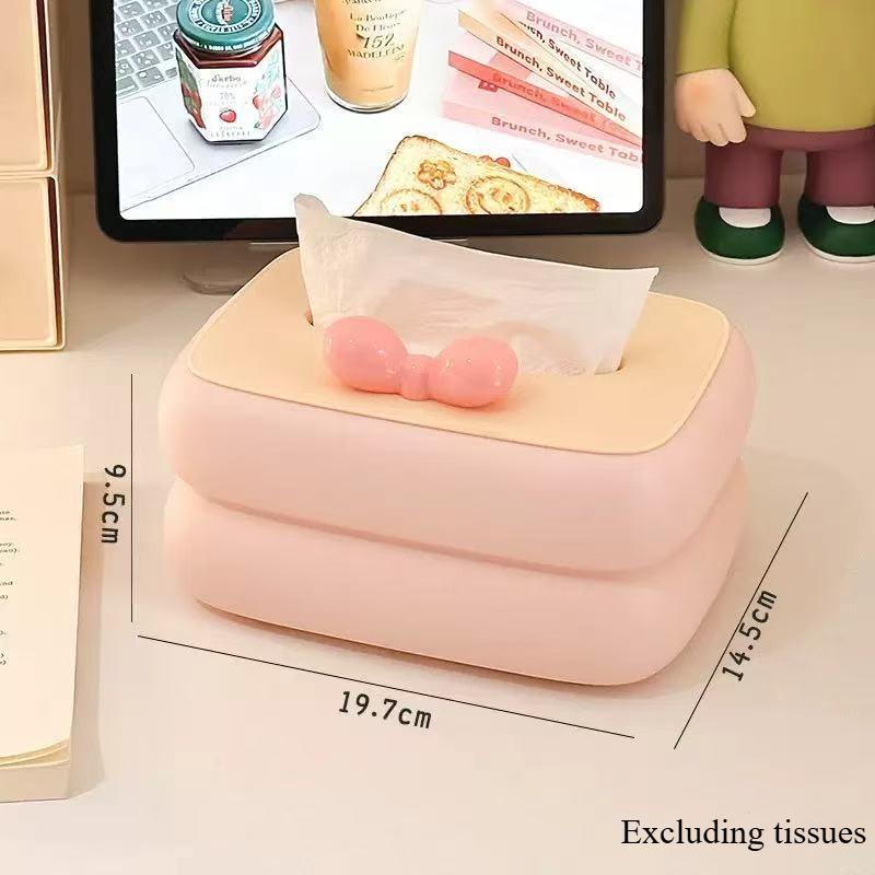 Коробка для салфеток Дофамин Контрастный цвет Гостиная Журнальный столик Ощущение высокого класса Салфетки Бумажная коробка Креативный Дом Спальня Рабочий стол