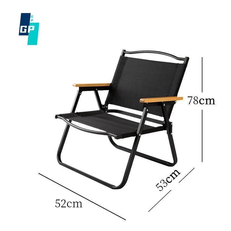 Nylon Material Steel-Pipe Folding Chair Camping Camping Fishing Portable Folding Backrest