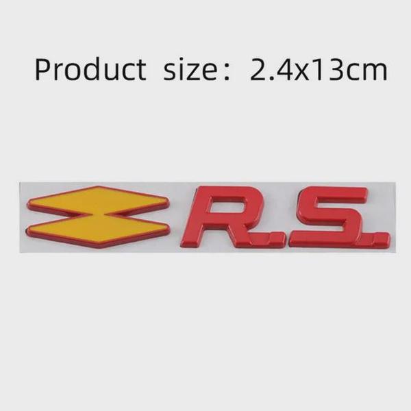 Металлическая эмблема наклейка на автомобиль для Renault RS GT Sport Clio Scenic Megane Koleos Arkana Espace Laguna Logan Sandero Safrane Vel Satis