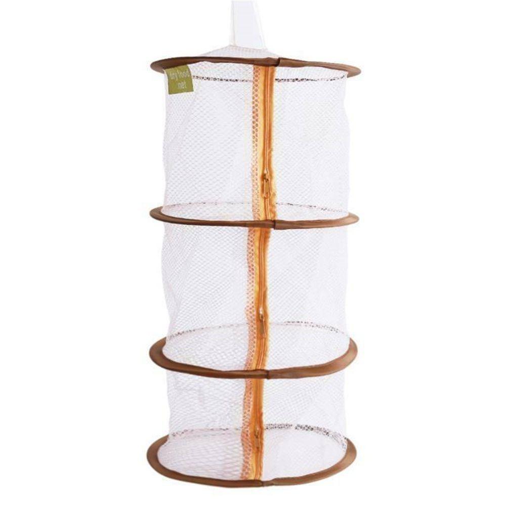 Folding Clothes Drying Net 3 Layers Breathable Clothes Drying Basket Drying Rack  Household