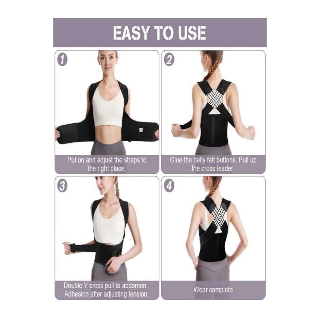 Спортивный корсет для коррекции осанки спины, регулируемый вертикальный пояс для офиса и дома, повседневный корсет