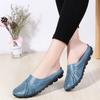 Women's Breathable Hollow Leather Flat Sandals Summer New Fashion Beef Tendon Bottom Shoes Closed Toe Casual Soft Shoes