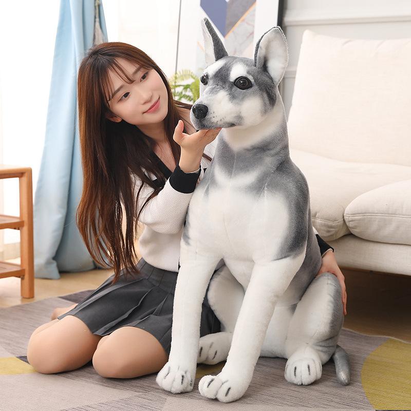Husky Plush Toy Dog Doll Simulation Puppy Erha Little Doll Doll Girl Birthday Gift Female