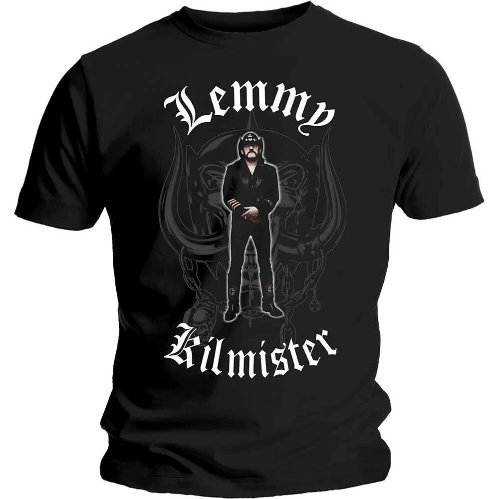 Черная футболка 'Памятник Лемми' - НОВАЯ motorhead
