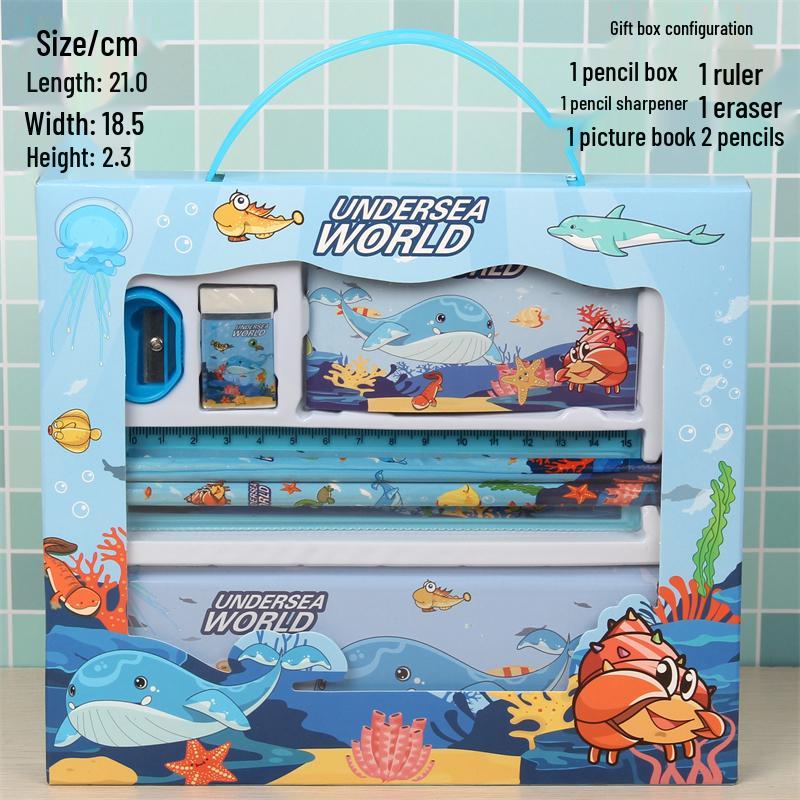 Детский подарочный набор канцелярских принадлежностей: Подарок на день рождения и Рождество для мальчиков и девочек