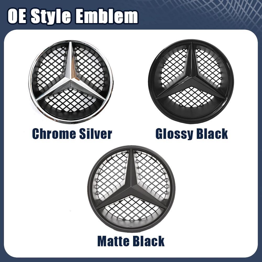 Car Sticker Car Front Grill Logo Light Mirror Face LED Badge For Mercedes Benz 08-14 B-Class W245 B180 C-Class W204 C200 C250 C3