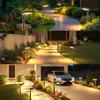 Solar Motion Sensor Lights Outdoor Pathway Lights Garden Light Adjustable Angle Rechargeable for Walkway Driveway Sidewalk Patio