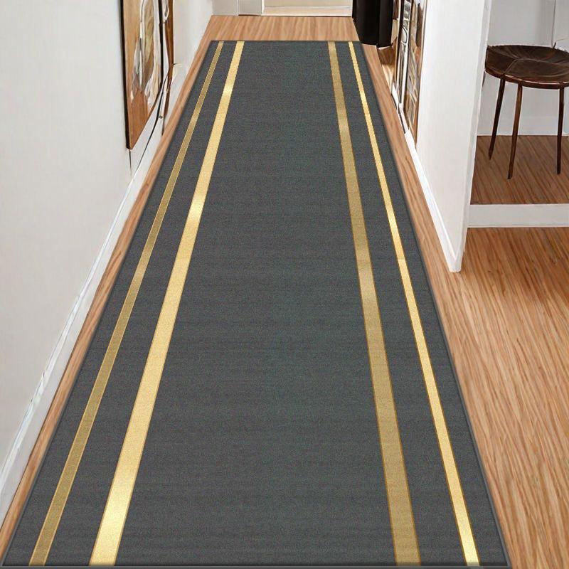 Простой стиль Длинный ковер для коридора Однотонная декорация Дом Гостиная Коврик-дорожка Холл Лестница Проход Нескользящий коврик для пола