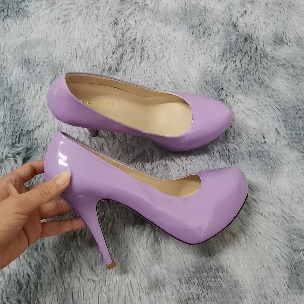 New Women Pumps Autumn Round Toes High Heels Fashion Sexy 12cm Heel Banquet Platform Stilettos Wedding Prom Shoes Plus Size