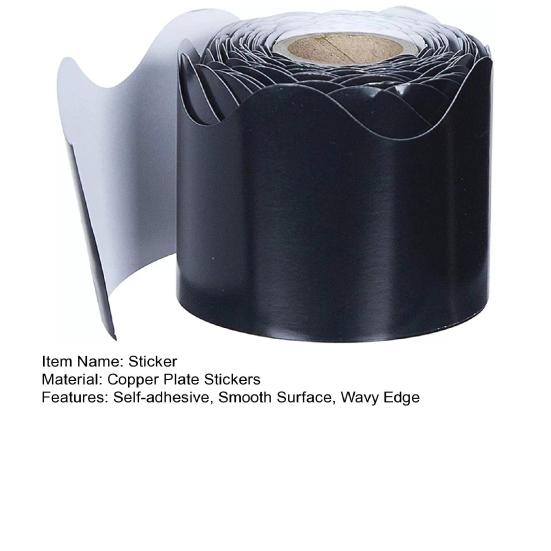 1 рулон доски объявлений, бордюрная отделка, гладкая поверхность, волнистый край, дизайн, бордюры для школьного декора