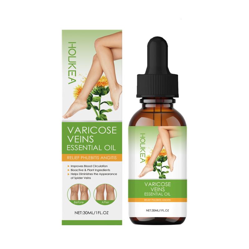 Essential Oil Earthworm Leg Swelling Pain Effective Relief Vasculitis Phlebitis Spider Massage Body Care Oil 30Ml