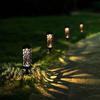 Solar Powered Hollowed Out Lawn Lights Waterproof Outdoor Decorative Light for Garden Patio Yard Courtyard Pedestrian Walkway