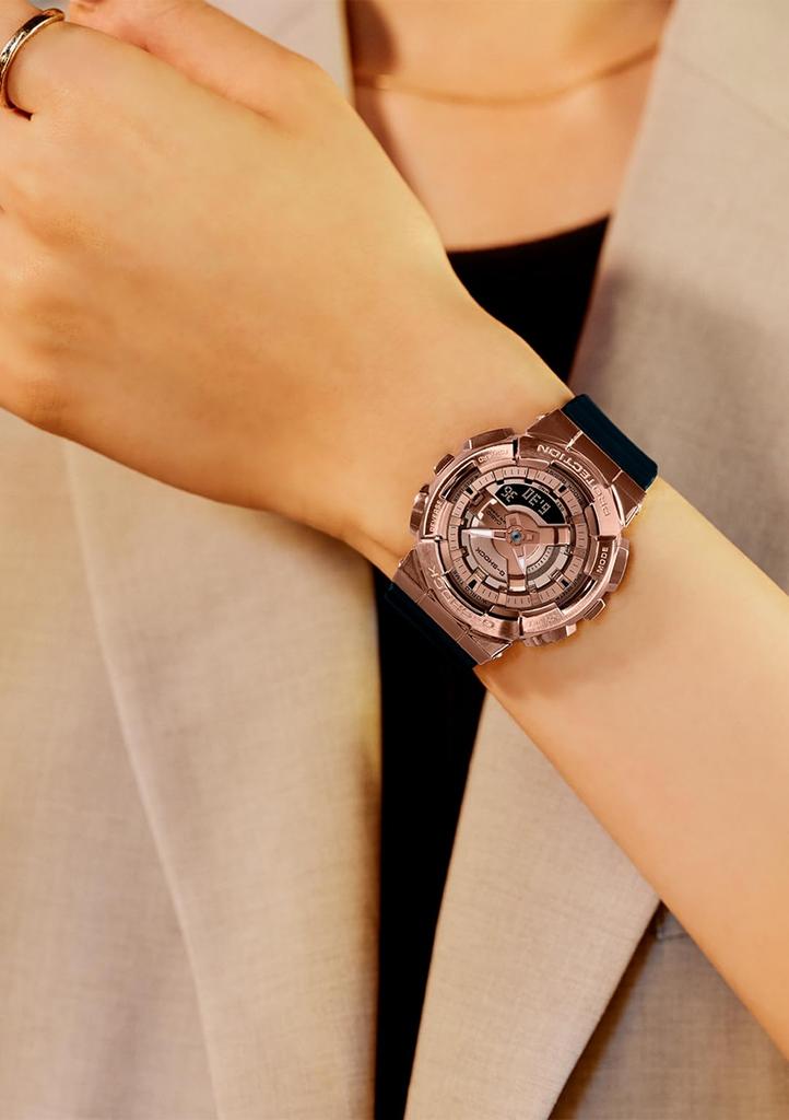 Watch Model Metal Covered Black [Casio] G-Shock [] Mid-size GM-S110PG-1AJF Women's