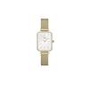 [Official Shop/2-Year Warranty] Daniel Wellington DW Women's Watch with Quadro Lumine Bezel, 20x26mm, G Mesh, White MOP, Black, White, Pink, Mother-of