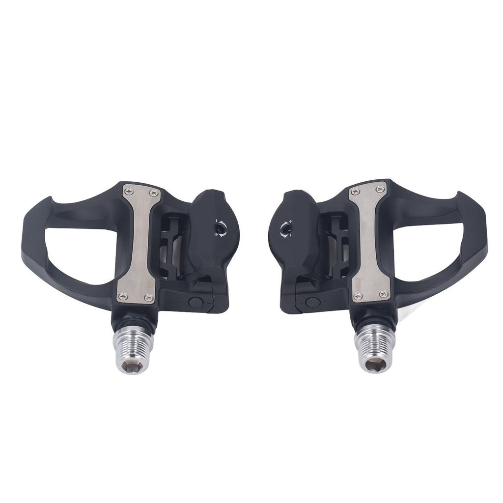 Bicycle Locking Pedals Aerodynamic Cycling Bearing Cleats Self Locking Pedal with Cleats Set for