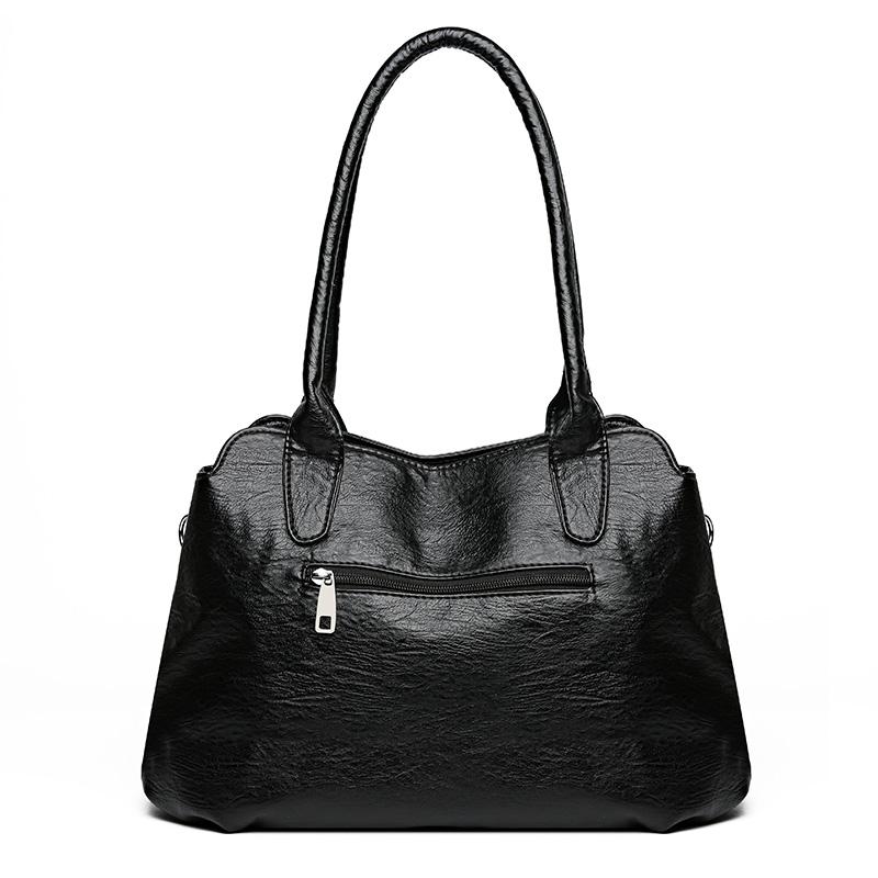 Сумка для мамы Мягкая кожаная сумка Женская сумка через плечо Сумка для компьютера Сумка-тоут