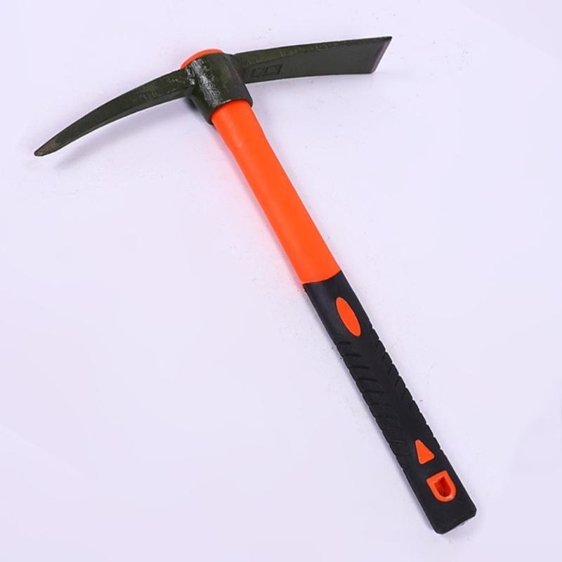 Pick Mattock with Fiber Shaft, for Camping Landscaping Farming Trail Maintenance