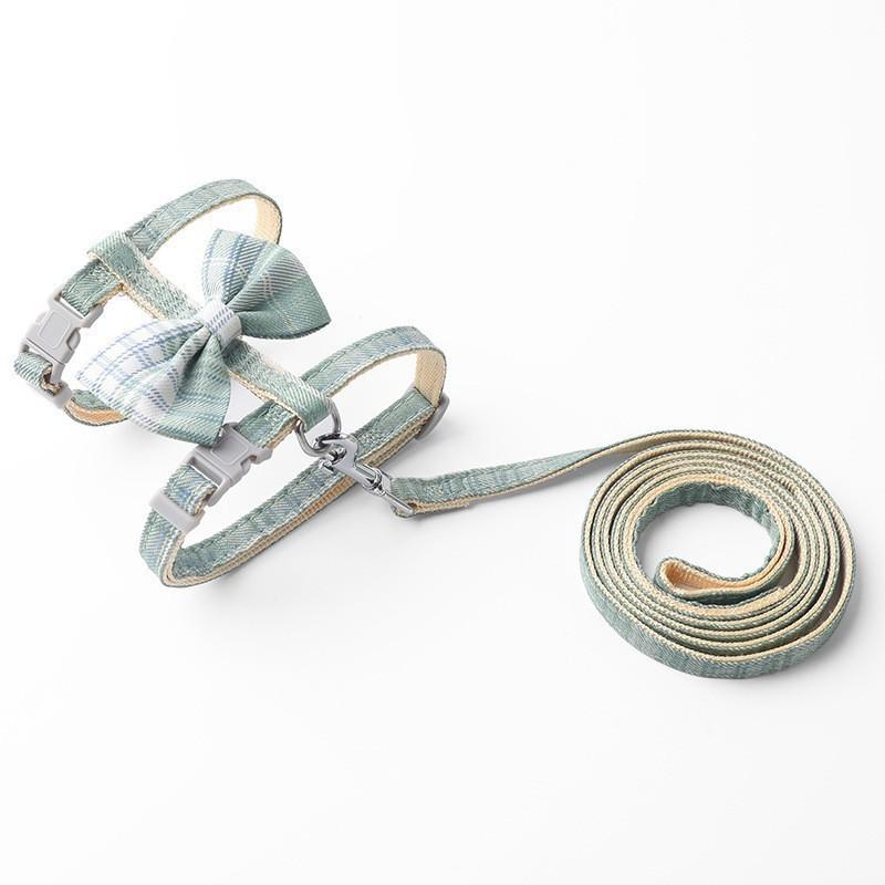 Cat Harness Leash Set No Escape Adjustable Outdoor Walking Small Pets