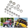 Комплект подшипников для радиоуправляемой машины, 21 шт., нержавеющая сталь, высокая точность вращения, полный комплект герметичных подшипников ступиц колес для радиоуправляемой машины