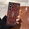 Ретро Этнический Узор Тотем Черный Мягкий Чехол для Телефона для Samsung Galaxy S21 FE S25 Edge S23 Ultra S24 Plus S20