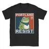 Men's Portland Frog Protest Resist Frog T Shirts 100% Cotton Clothes Funny Short Sleeve Crew Neck Tees New Arrival T-Shirts