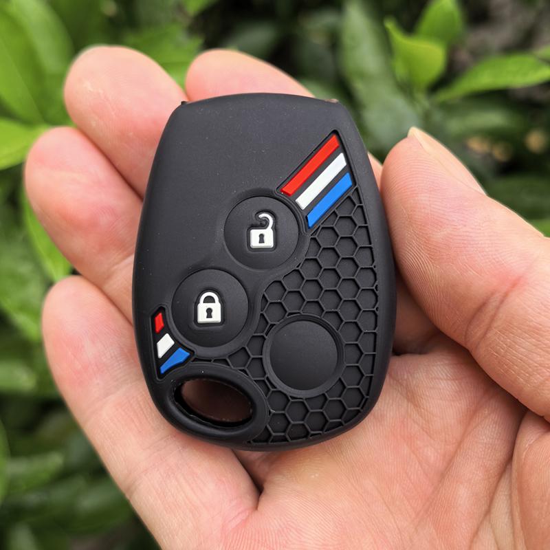 Подходит для Renault Trafic Clio Duster Logan Dacia Sandero 2/3 Кнопки Автомобильный Силиконовый Чехол-Крышка Корпус для Умного Ключа Подходит для Nissan Terrano Almera