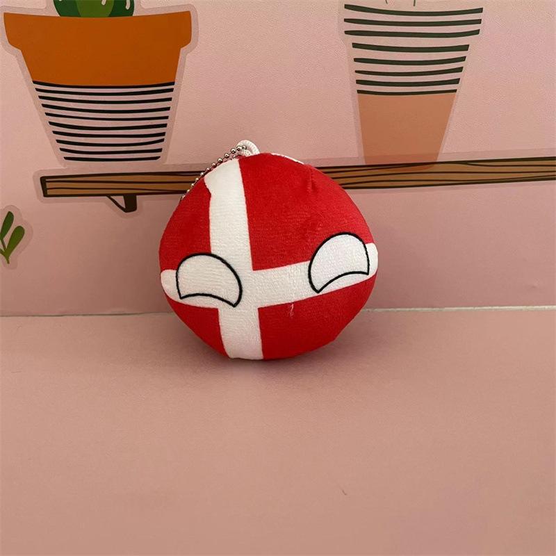 10cm Polandball Plush Toy UK Ukraine Germany Countryball Stuffed Doll Decoration