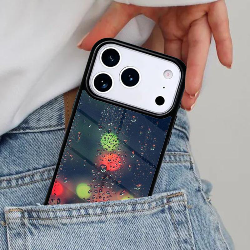 Абстрактный чехол для телефона с каплями дождя для iPhone 16e 15 14 13 12 17 Pro Max Plus Air 17pro Обложка Coque