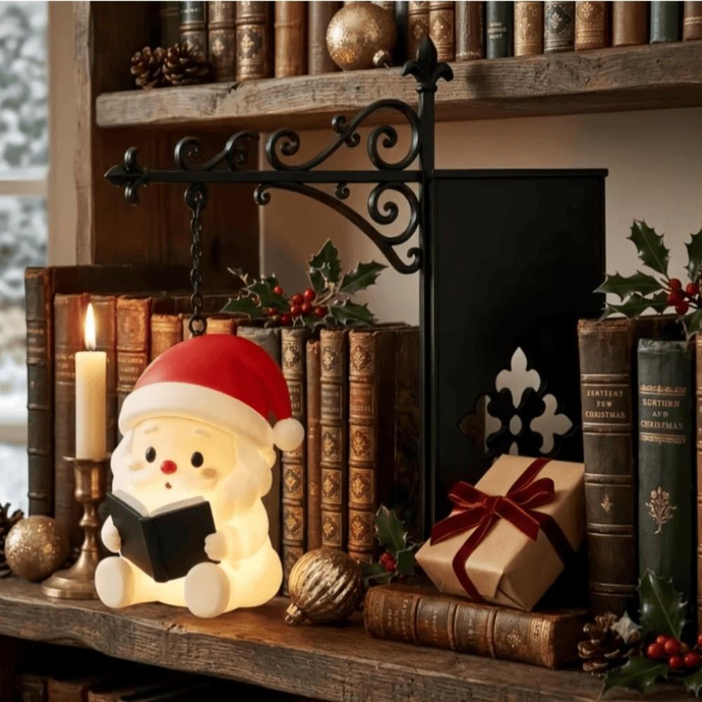 Vintage Christmas Bookshelf Lantern Light Warm White Christmas Bookshelf Light Decorative for Home