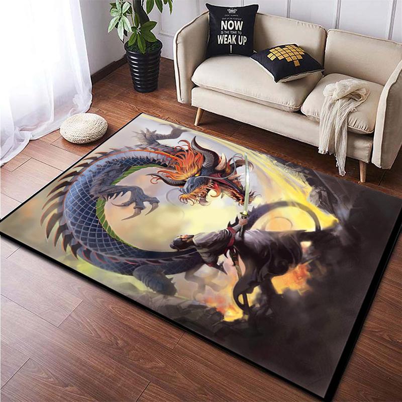 Ковер с принтом китайского дракона и животных для гостиной, большой ковер, мягкий коврик, коврики для стульев для киберспорта, Alfombra, подарки, Прямая поставка