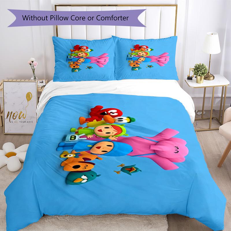 Pocoyo Comforter Cover Set Perfect for Living Room Machine Washable Christmas Gift
