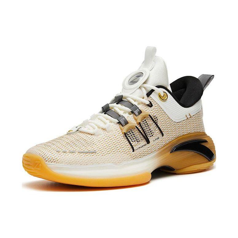 Anta Zup1 Nitrogen Technology амортизация противоскользящие износостойкие низкие баскетбольные кроссовки мужские коричневые белые 112321105-4