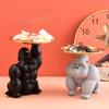Домашний декор Статуя Кинг-Конга Органайзер для ключей Поднос Орнамент Скульптура Гориллы Украшения для гостиной Подарки из мультфильма из смолы
