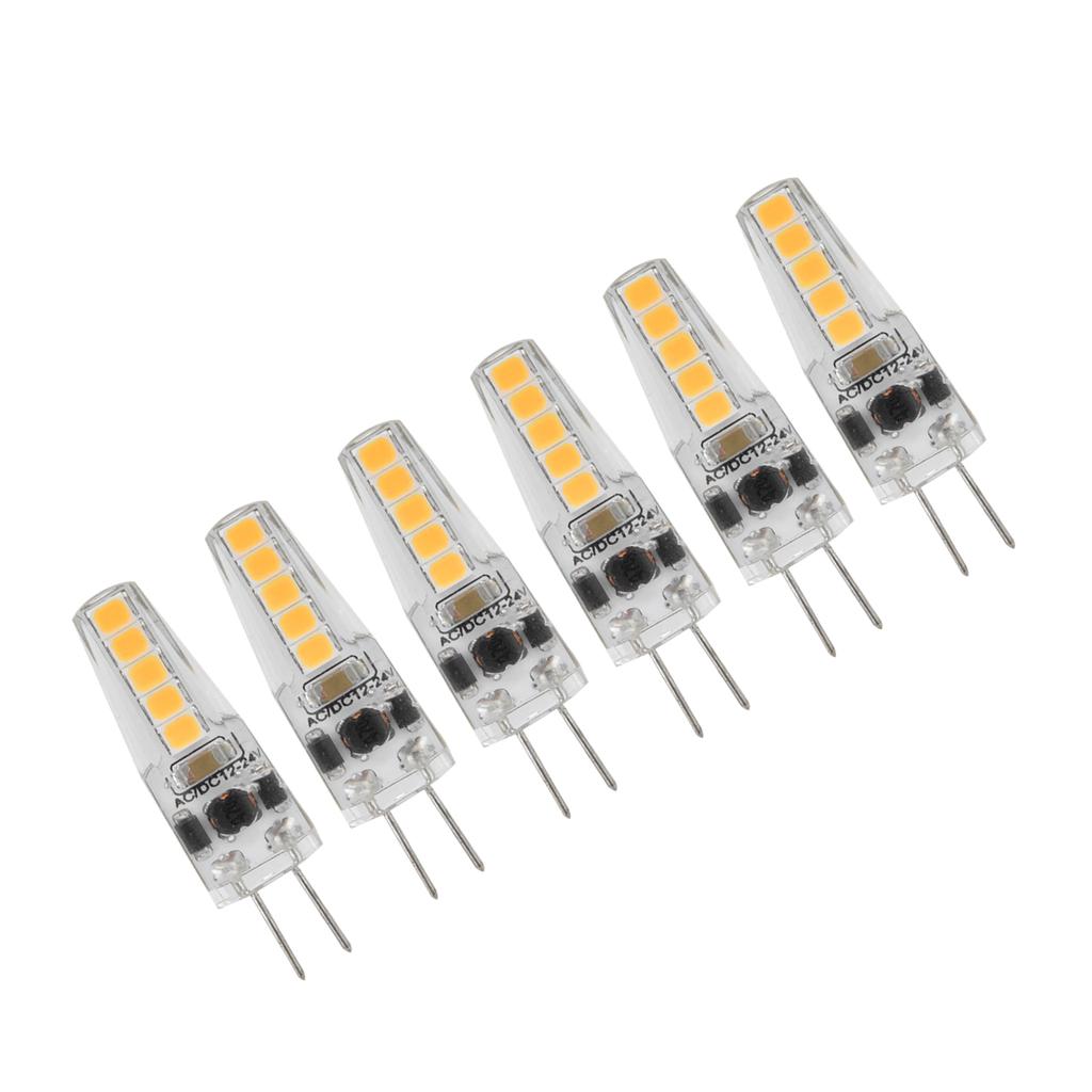 10pcs G4 LED Bulbs 2W Bi Pin Base Dimmable Bulbs for Chandelier Ceiling Lamp Table Lamp 2700K AC
