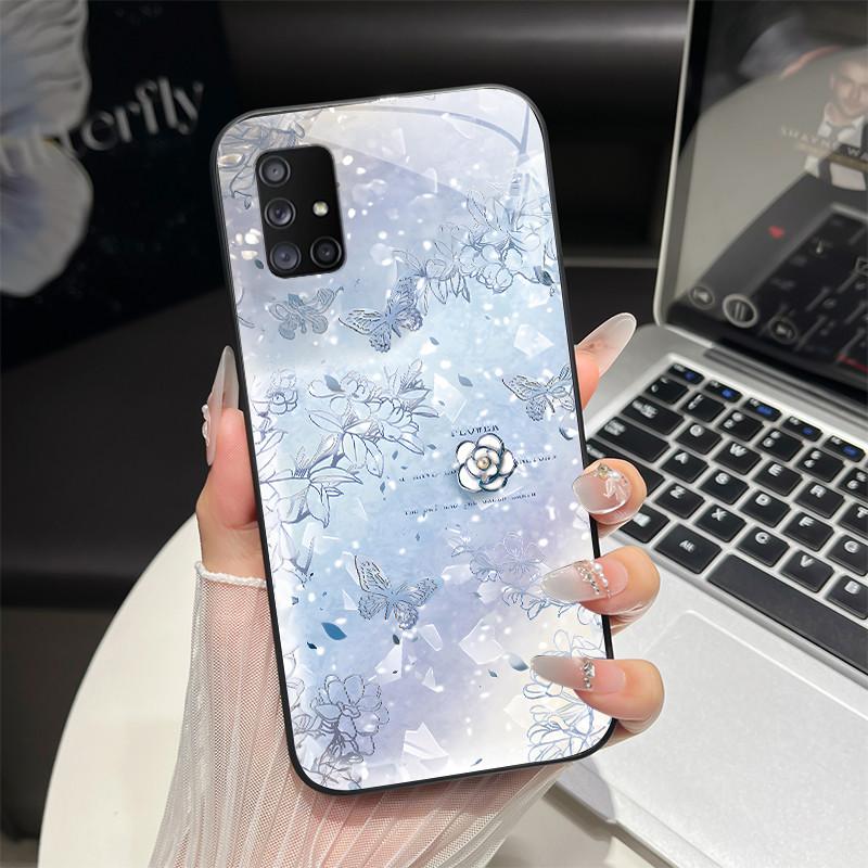 Закаленное Стекло Чехол для Телефона Для Samsung Galaxy M51 M31S M31 M21 A71 A51 A31 M40S M30s M31 Prime M21S 5G 4G Чехол