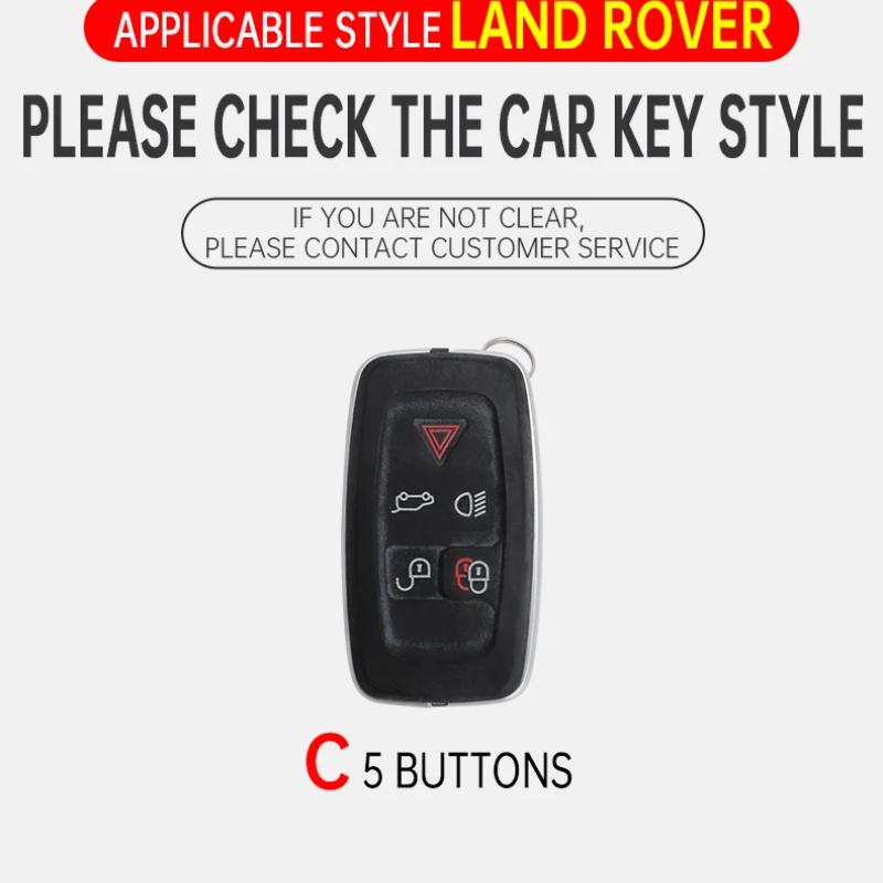 Чехол для ключа автомобиля для Land Rover Sport Freelander Discovery 4 Range Rover Sport LR4 2010-2012 Сплав цинка Кожа Авто Брелок